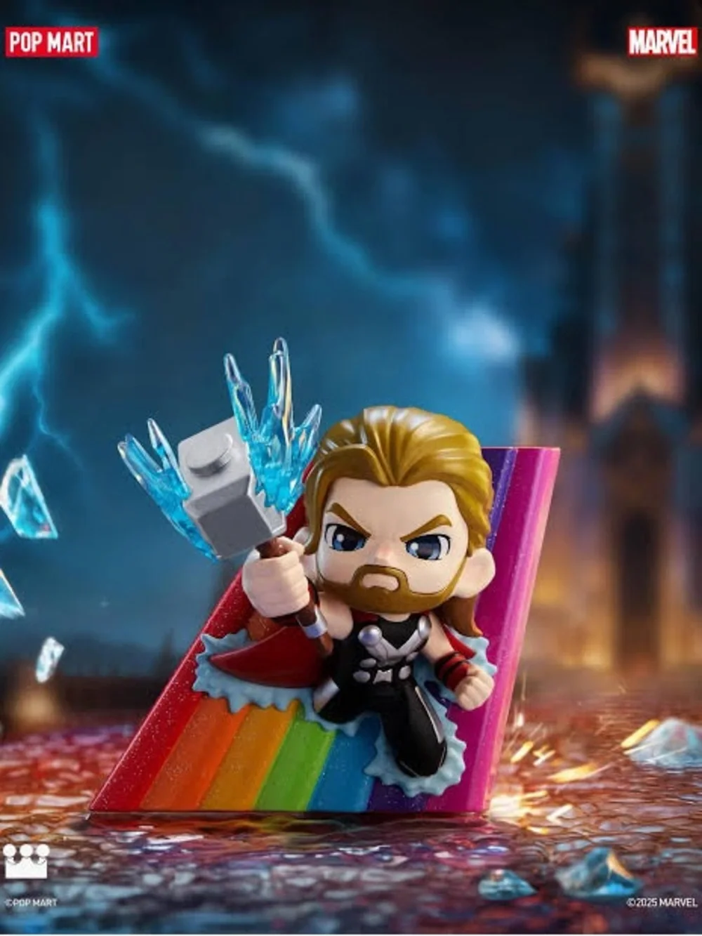 Pop Mart x Marvel Across The Infinite Thor Rainbow Mini Figurine